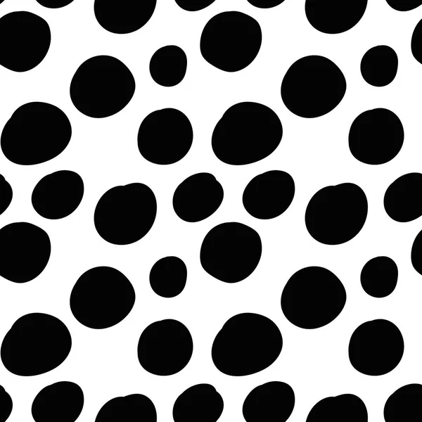 Geometrischer Hintergrund Mit Unebenen Kreisen Abstraktes Rundes Nahtloses Muster Handgezeichnetes — Stockvektor