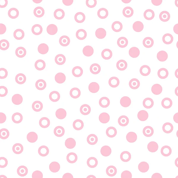 Abstracte Naadloze Patroon Met Cirkels Ringen Witte Achtergrond Abstract Rond — Stockvector