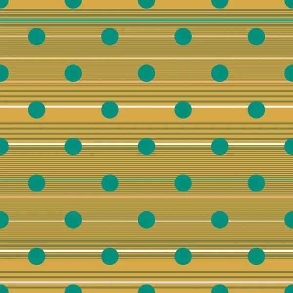 Abstraktes Punktiertes Und Lineares Nahtloses Muster Hintergrund Mit Linien Und — Stockvektor