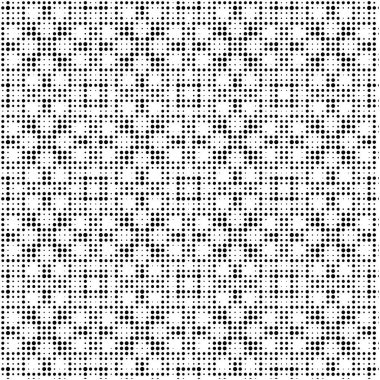 Soyut yarım ton süslemeli geometrik arkaplan. Pop sanat tarzı kart. Grunge dokusu. Vektör illüstrasyonu. 