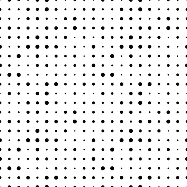 Černobílý Polotónovaný Bezešvý Vzor Kruhy Tečkovaná Textura Polka Tečka Bílém — Stockový vektor