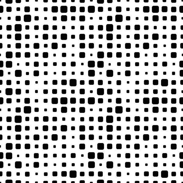 Halftone Sømløs Abstrakt Baggrund Med Firkanter Uendelig Geometrisk Mønster Vektorillustration – Stock-vektor
