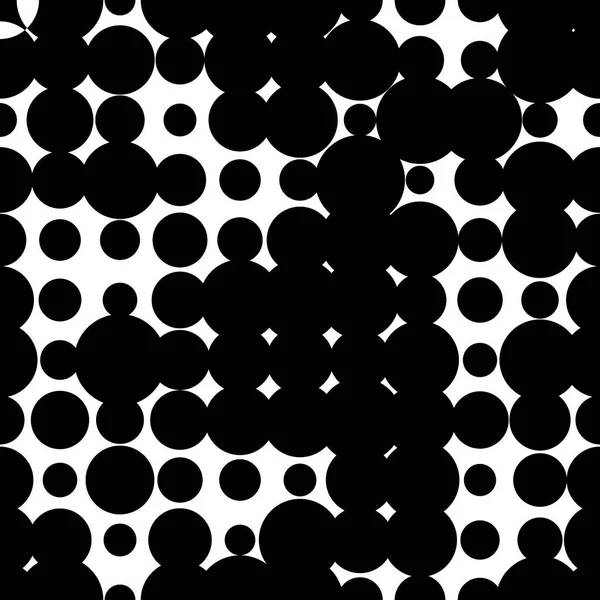 Schwarz Weißes Nahtloses Muster Mit Grunge Halbton Punkten Gepunktete Textur — Stockvektor