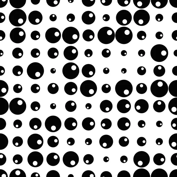 Black White Seamless Pattern Halftone Dots Dotted Texture Abstract Geometrical — Stock Vector