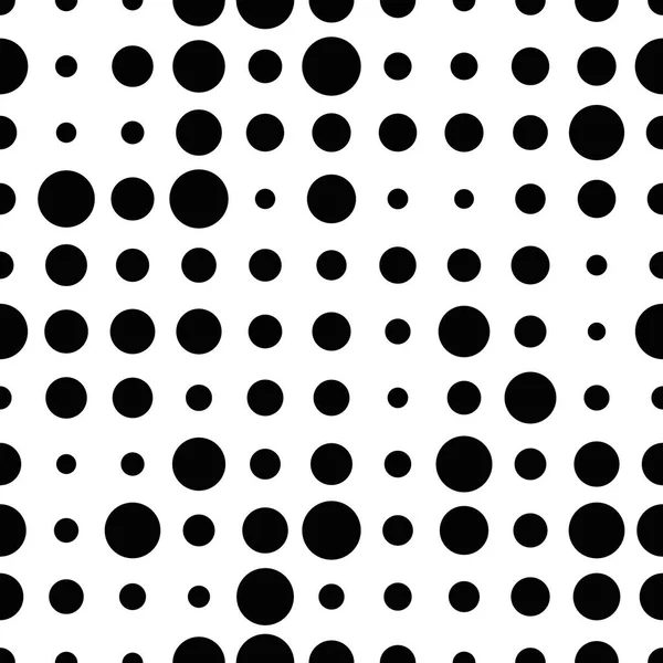 Motif Sans Couture Noir Blanc Avec Points Demi Tons Grunge — Image vectorielle