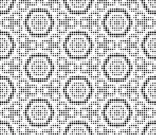 Abstrakt Halvtone Ornamental Geometrisk Baggrund Pop Kunst Stil Kort Grunge – Stock-vektor