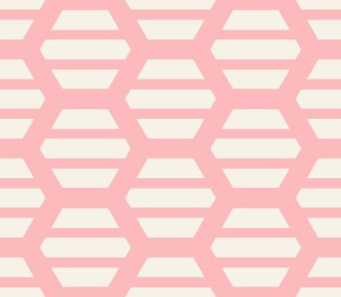 Çizgili altıgen kusursuz desen. Geometrik arkaplan. Vektör illüstrasyonu.