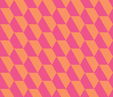 Kusursuz trapez geometrik desen. Renkli sonsuzluk soyut bal peteği geometrik arka plan. Cinsiyet, altıgen arka plan. Vektör illüstrasyonu.