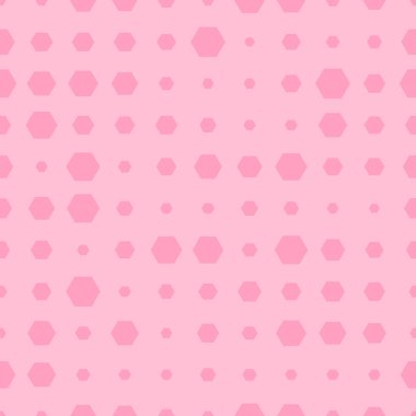 Pembe yarım tonlu altıgen arka plan. Geometrik doku. Soyut bal peteği geometrik dikişsiz desen. Vektör illüstrasyonu.
