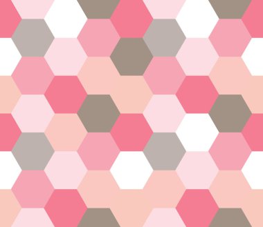 Kusursuz geometrik desen. Renkli sonsuzluk soyut bal peteği geometrik arka plan. Cinsiyet, altıgen arka plan. Vektör illüstrasyonu.