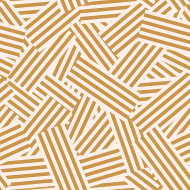 Soyut, dağınık, doğrusal, geometrik, dikişsiz desen. Çizgili arka plan. Vektör illüstrasyonu.   