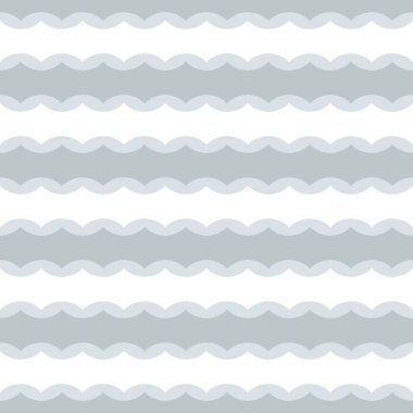 Dalgalı çizgileri olan kusursuz bir şekil. Modern stil dokusu. Pastel arkaplan tekrarlanıyor