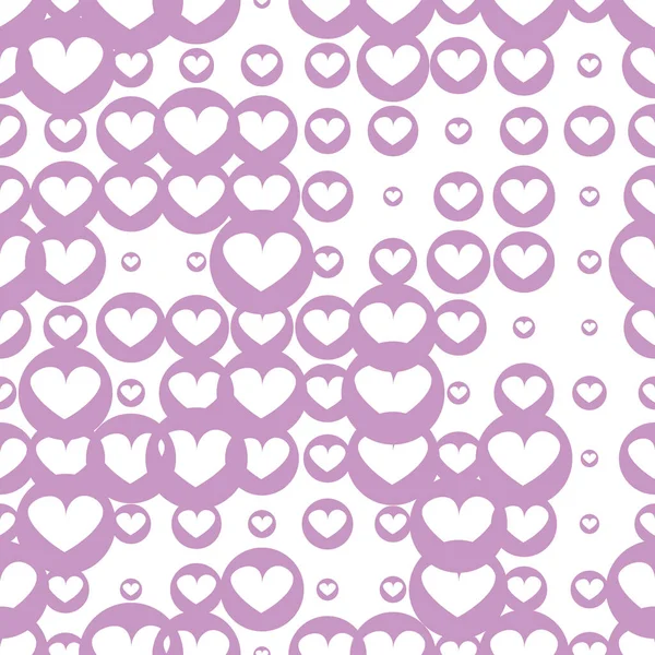 Μισό Καρδιά Αφηρημένη Αδιάλειπτη Μοτίβο Γεωμετρικό Ρομαντικό Φόντο Εικονογράφηση Διανύσματος — Διανυσματικό Αρχείο