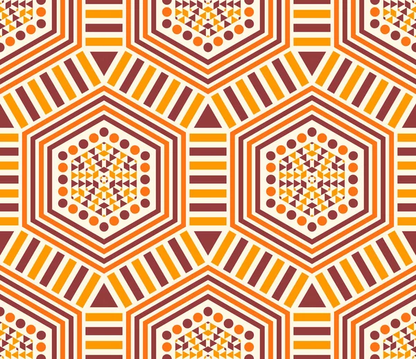Hexagone Rayé Triangle Point Motif Sans Couture Fond Géométrique Linéaire — Image vectorielle