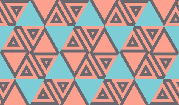 抽象六角形 三角形の幾何学的なシームレスなパターン モザイクの背景 ベクターイラスト — ストックベクタ