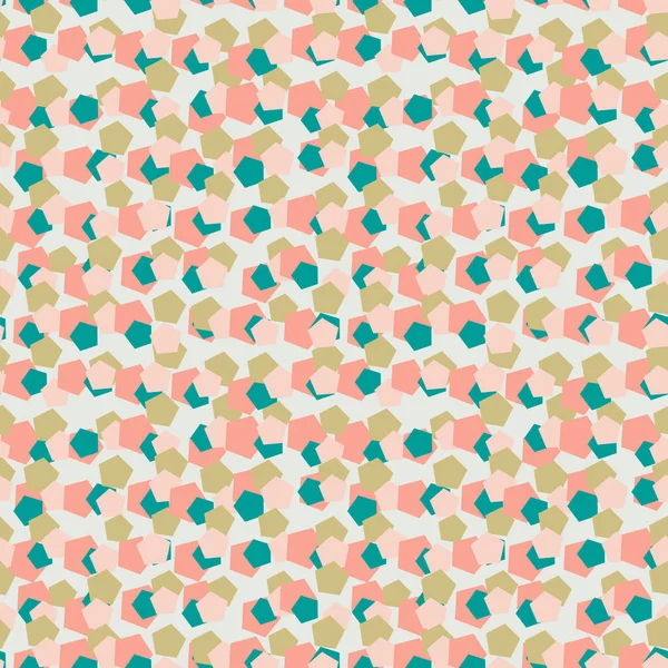 Modèle Abstrait Sans Couture Coloré Avec Hexagone Mosaïque Salissante Tuile — Image vectorielle
