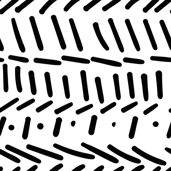 Modèle Abstrait Dessiné Main Doodle Sans Couture Avec Des Lignes — Image vectorielle