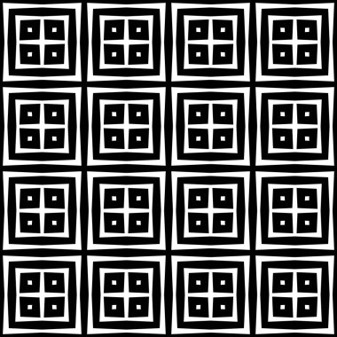 Soyut ince çizgi işaretli, dikişsiz desen. Doğrusal süslemeli geometrik arkaplan. Paket kağıdı. Vektör illüstrasyonu.             