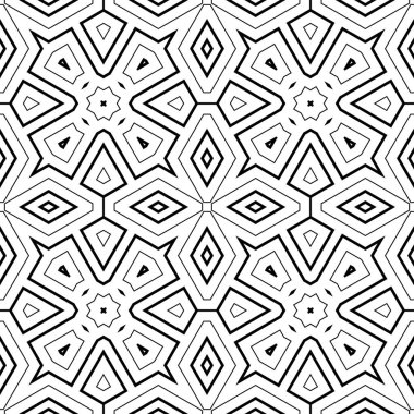 Soyut ince çizgili, kusursuz desen. Doğrusal süslemeli geometrik arkaplan. Paket kağıdı. Vektör illüstrasyonu.           