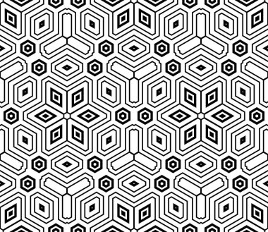 Soyut ince çizgili, kusursuz desen. Doğrusal süslemeli geometrik arkaplan. Paket kağıdı. Vektör illüstrasyonu.             