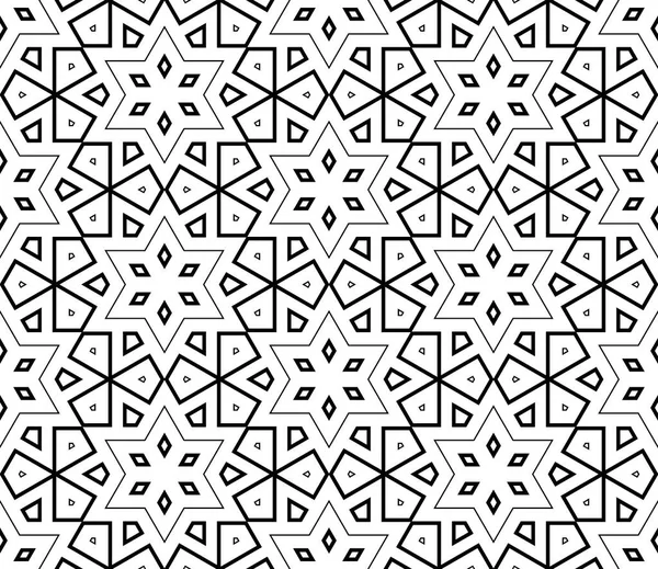 Abstract Dun Lijn Naadloos Patroon Lineaire Sierlijke Geometrische Achtergrond Papier — Stockvector