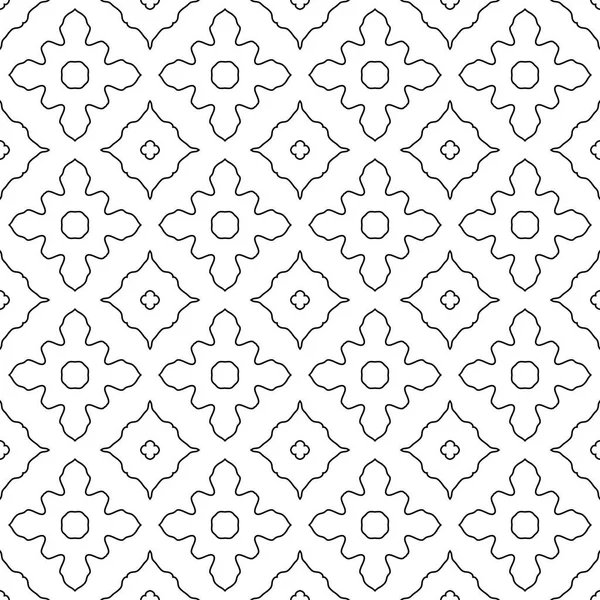 Abstraktes Dünnes Nahtloses Muster Lineare Ornamentale Geometrische Hintergrund Geschenkpapier Vektorillustration — Stockvektor