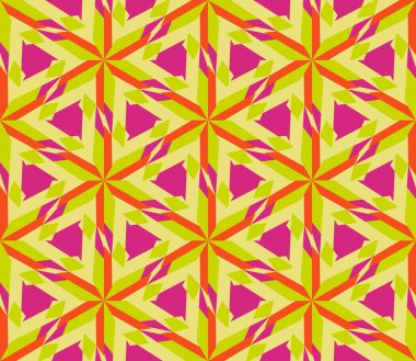 Soyut jeo-kusursuz desen. Renkli süslemeli geometrik mozaik arka plan. Döşeme kağıdı. Vektör illüstrasyonu.        