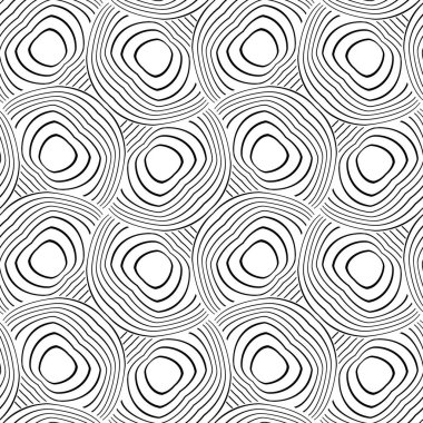 Soyut ince çizgili, kusursuz desen. Doğrusal süslemeli geometrik arkaplan. Paket kağıdı. Vektör illüstrasyonu.            