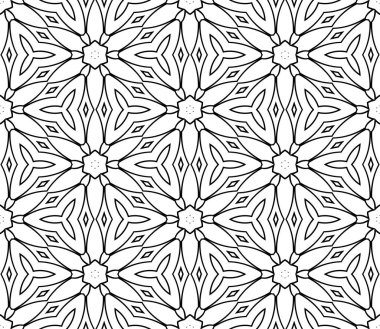 Soyut ince çizgili, kusursuz desen. Doğrusal süslemeli geometrik arkaplan. Paket kağıdı. Vektör illüstrasyonu.            