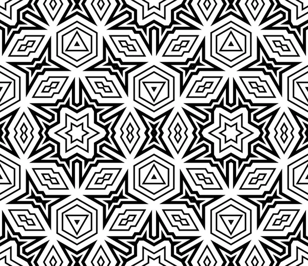 Абстрактная Тонкая Линия Бесшовная Схема Линейный Декоративный Геометрический Фон Оберточная — стоковый вектор