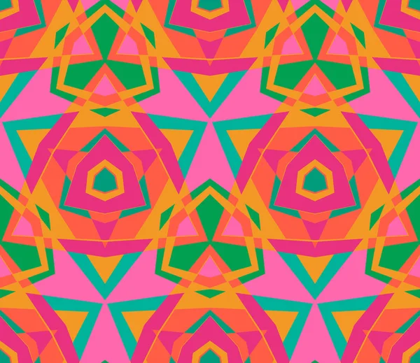 Modèle Abstrait Sans Couture Géo Coloré Fond Mosaïque Géométrique Ornementale — Image vectorielle