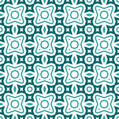 Çizgi film geometrik doğrusal kusursuz desen. Farklı coğrafi şekillere sahip fantezi doğulu mozaik arka plan. Arabesk kiremit ambalaj kağıdı. Vektör illüstrasyonu.      