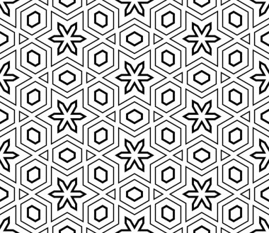 Soyut ince çizgili, kusursuz desen. Doğrusal süslemeli geometrik arkaplan. Paket kağıdı. Vektör illüstrasyonu.         