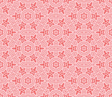 Soyut ince çizgili, kusursuz desen. Doğrusal süslemeli geometrik arkaplan. Paket kağıdı. Vektör illüstrasyonu.         