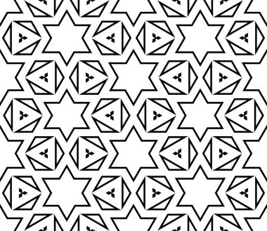 Soyut ince çizgili, kusursuz desen. Doğrusal süslemeli geometrik arkaplan. Paket kağıdı. Vektör illüstrasyonu.         