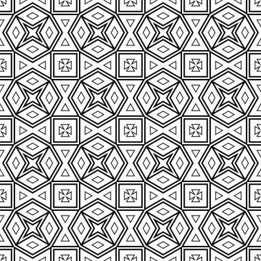 Soyut ince çizgili, kusursuz desen. Doğrusal süslemeli geometrik arkaplan. Paket kağıdı. Vektör illüstrasyonu.          