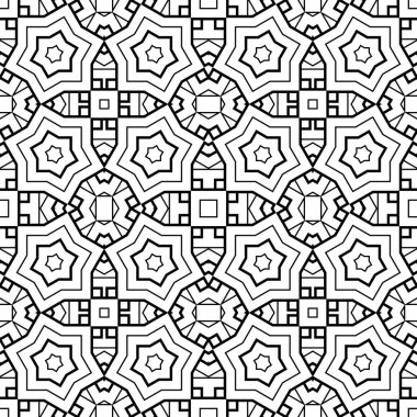 Soyut ince çizgili, kusursuz desen. Doğrusal süslemeli geometrik arkaplan. Paket kağıdı. Vektör illüstrasyonu.          