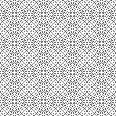 Soyut ince çizgili, kusursuz desen. Doğrusal süslemeli geometrik arkaplan. Paket kağıdı. Vektör illüstrasyonu.          