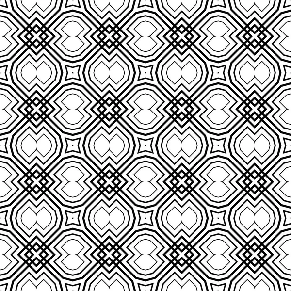 Abstract Dun Lijn Naadloos Patroon Lineaire Sierlijke Geometrische Achtergrond Papier — Stockvector