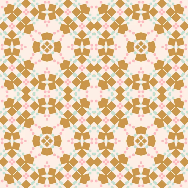 Абстрактная Геометрическая Плитка Бесшовный Узор Различными Формами Мозаика Декоративное Происхождение — стоковый вектор