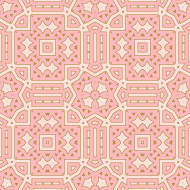 Soyut ince çizgili, kusursuz desen. Doğrusal süslemeli geometrik arkaplan. Paket kağıdı. Vektör illüstrasyonu.           