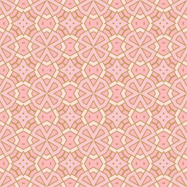 Soyut ince çizgili, kusursuz desen. Doğrusal süslemeli geometrik arkaplan. Paket kağıdı. Vektör illüstrasyonu.           