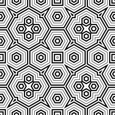 Soyut ince çizgili, kusursuz desen. Doğrusal süslemeli geometrik arkaplan. Paket kağıdı. Vektör illüstrasyonu.              