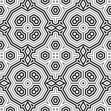 Soyut ince çizgili, kusursuz desen. Doğrusal süslemeli geometrik arkaplan. Paket kağıdı. Vektör illüstrasyonu.              