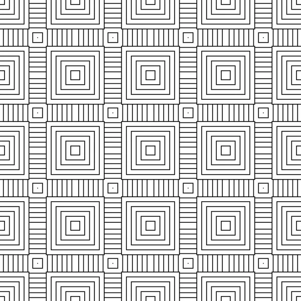 Abstracte Dunne Lijn Aangevinkt Geometrisch Naadloos Patroon Gestreept Vierkant Mozaïek — Stockvector