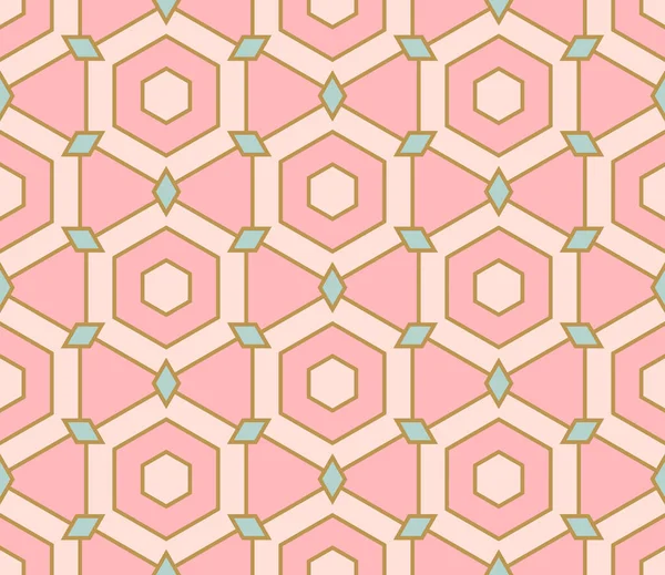 Soyut geometrik dikişsiz desen. Döşeme arkaplanı. Farklı şekillerde sonsuzluk ambalaj kağıtları. Yaratıcı doku. Vektör illüstrasyonu.    
