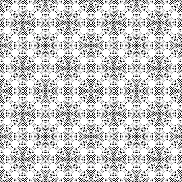 Abstract Dotted Halftone Seamless Pattern Small Circles Ornamental Geometric Background — Stock Vector