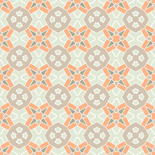 Abstraktes Geometrisches Nahtmuster Ornamentaler Geometrischer Hintergrund Mosaik Schwanz Geschenkpapier Vektorillustration — Stockvektor
