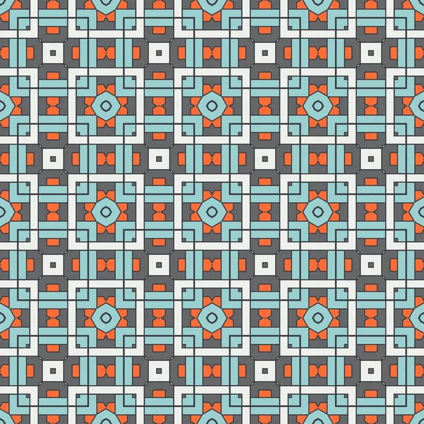 Modèle Géométrique Abstrait Sans Couture Arrière Plan Géométrique Ornemental Mosaïque — Image vectorielle
