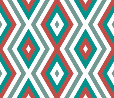 Eşkenar dörtgenli kusursuz soyut bir arkaplan. Sonsuz geometrik desen. Vektör illüstrasyonu.